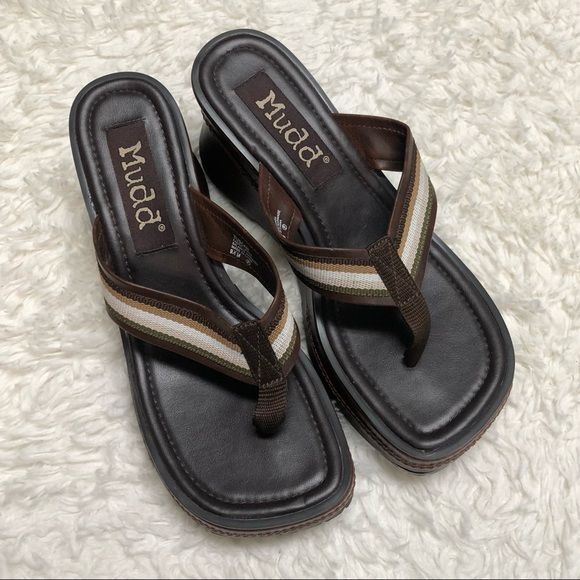Vintage 90s Mudd Tuscan Platform Chunky Sandal 9.5 - Picture 2 of 15